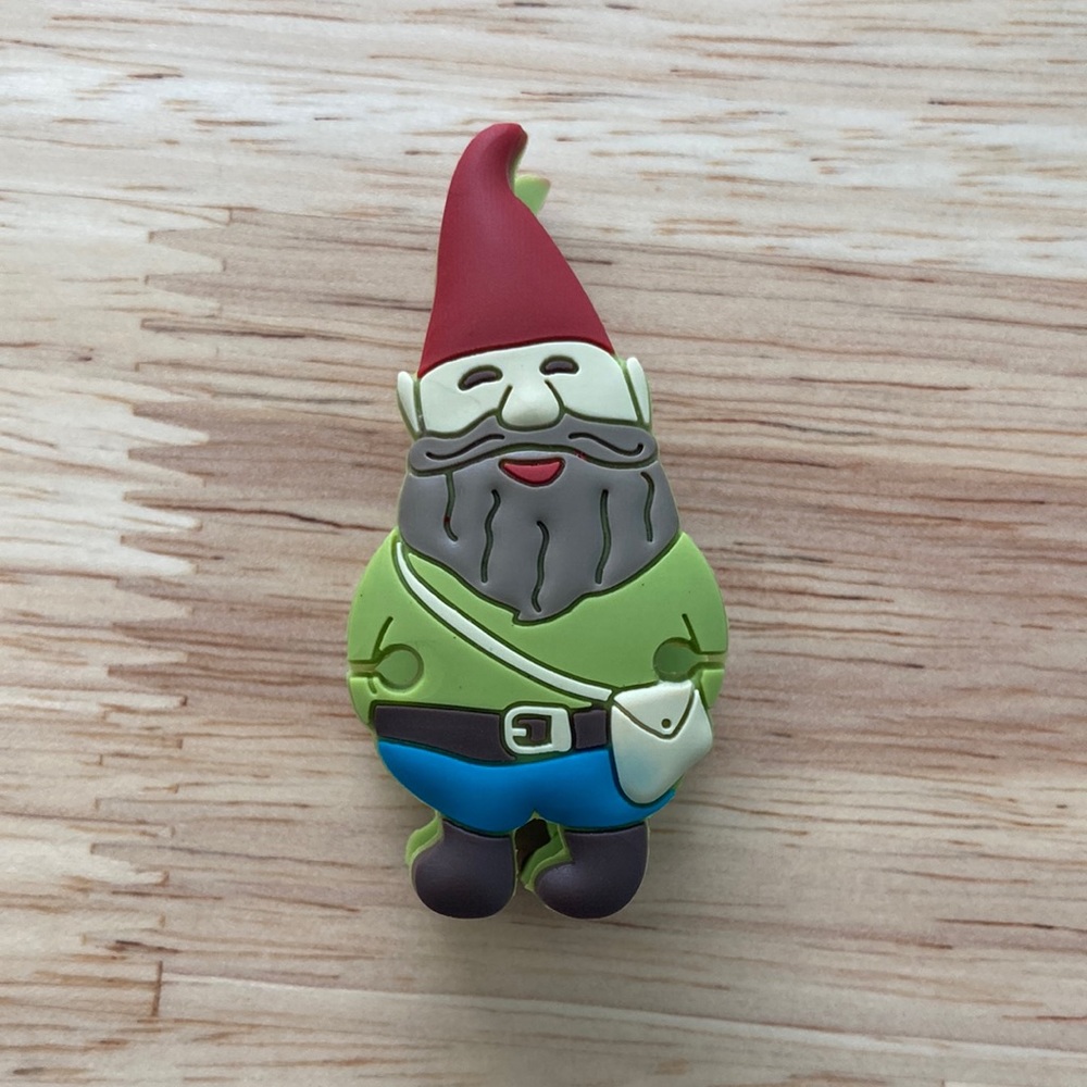 Little gnome earbud cord organizer.